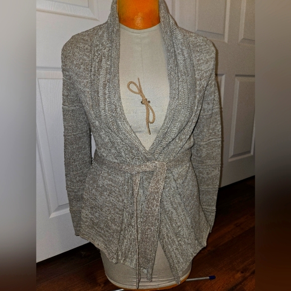 J. Jill Taupe Long Sweater Size XS Silk Blend - Picture 1 of 9